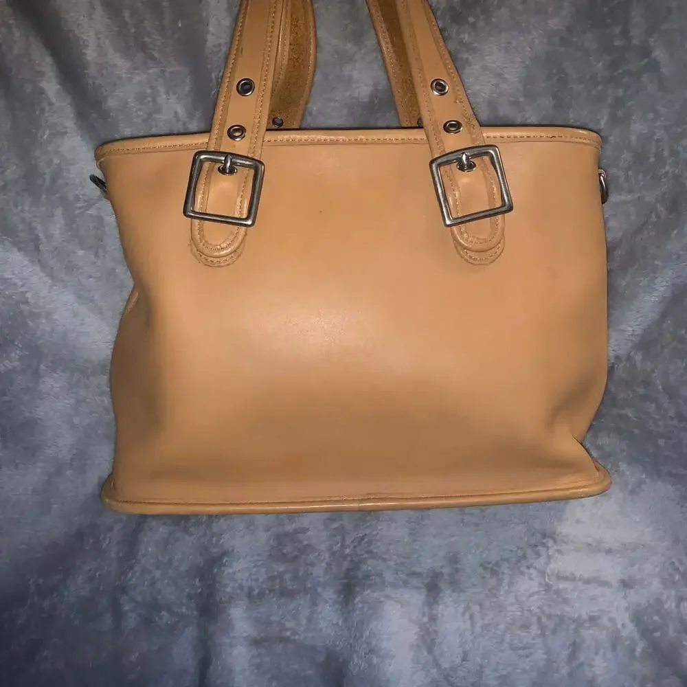 Vtg Coach Legacy Satchel Handbag Camel  9063 - Picture 2 of 5